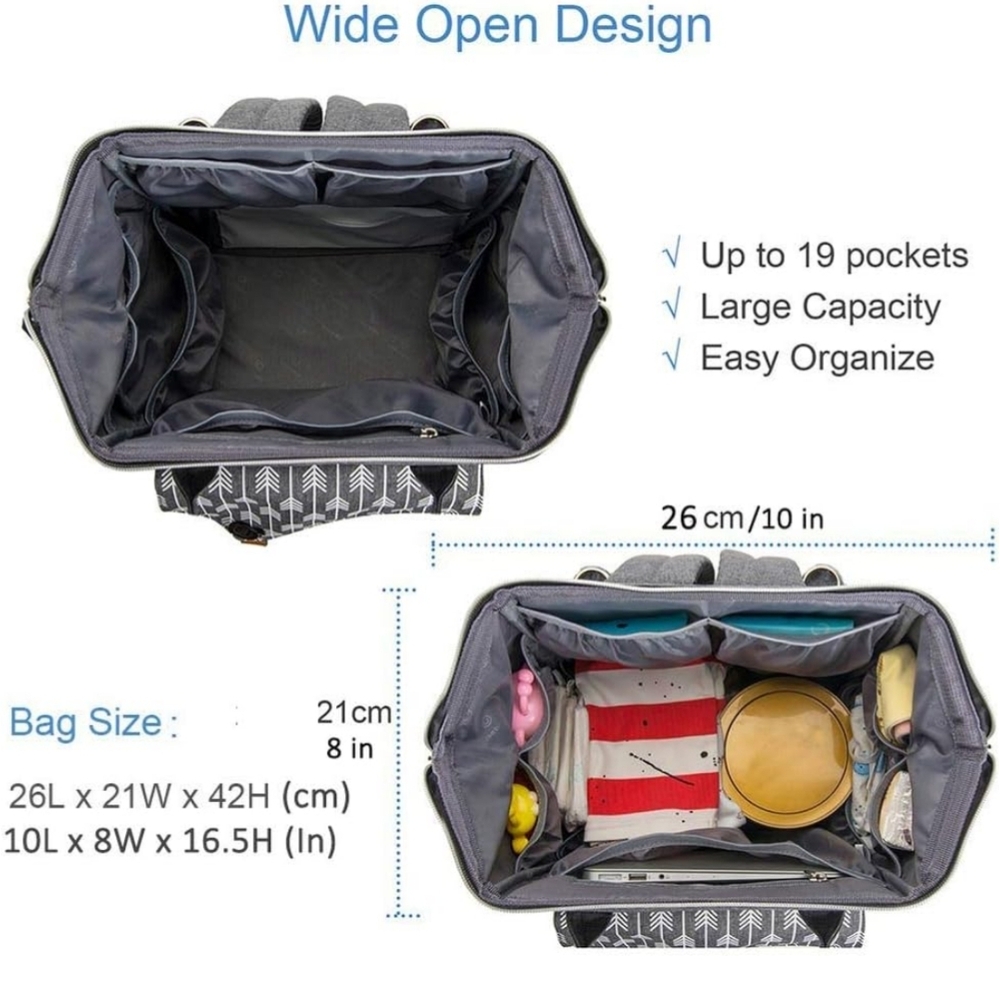 Gray Backpack With Patterned Flap - image 5